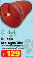 KİWİ PETS İKİ TOPLU KEDİ OYUN TÜNELİ